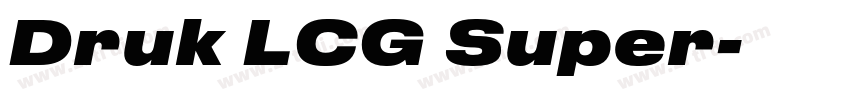 Druk LCG Super字体转换